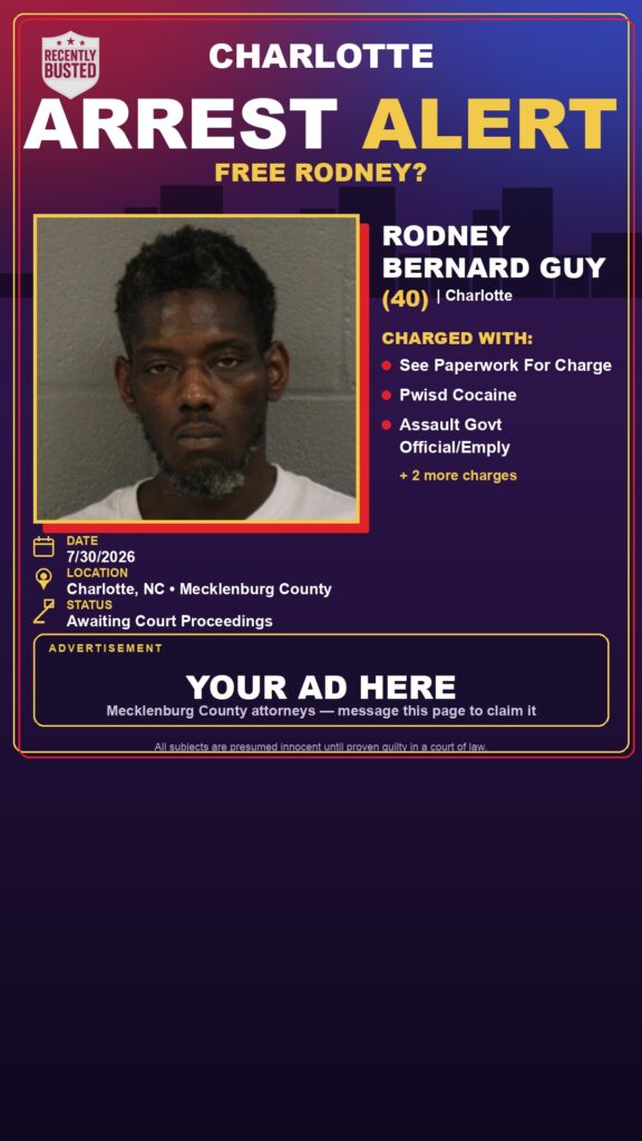 Arrest report - RODNEY BERNARD GUY