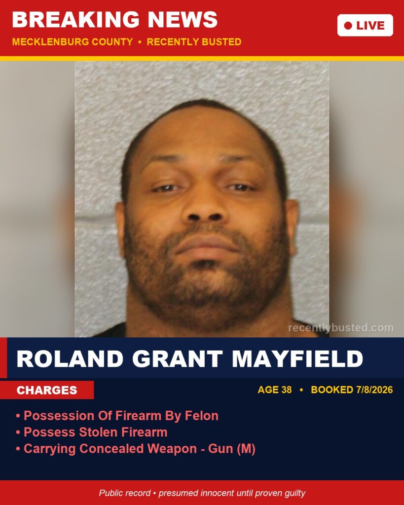 Booking photo of ROLAND GRANT MAYFIELD