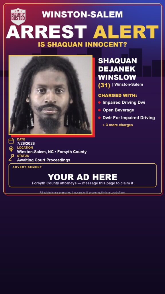 Booking photo of SHAQUAN DEJANEK WINSLOW