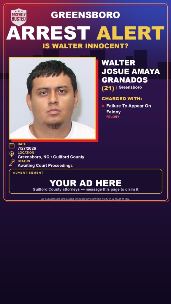 Booking photo of WALTER JOSUE AMAYA GRANADOS