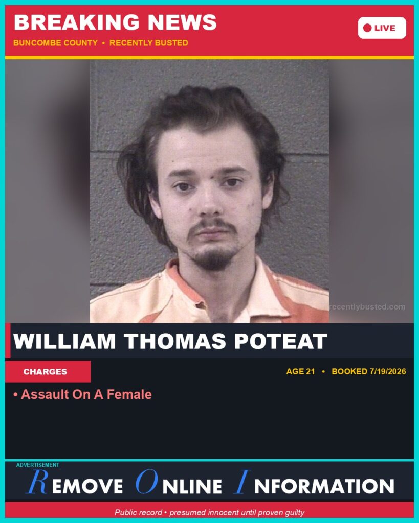 Booking photo of WILLIAM THOMAS POTEAT