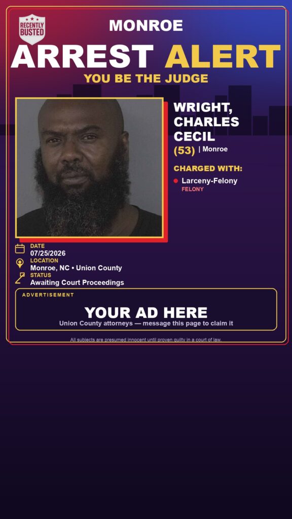 Booking photo of WRIGHT, CHARLES CECIL