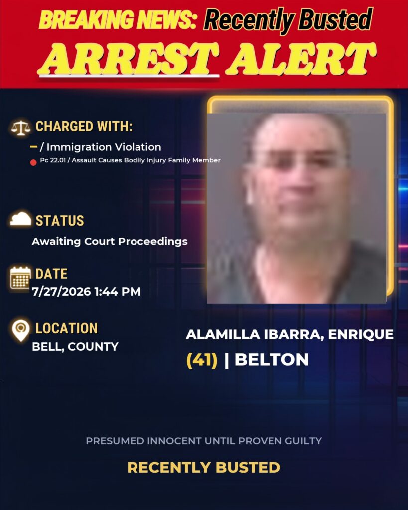 Arrest report — ALAMILLA IBARRA, ENRIQUE