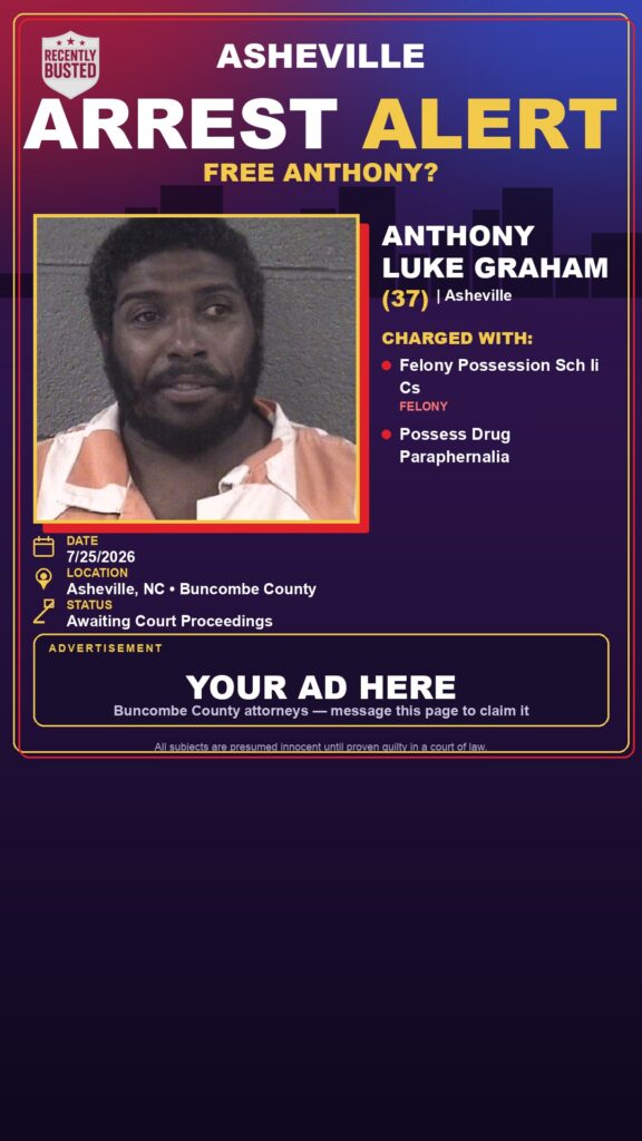 Booking photo of ANTHONY LUKE GRAHAM