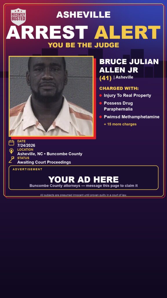 Booking photo of BRUCE JULIAN ALLEN JR
