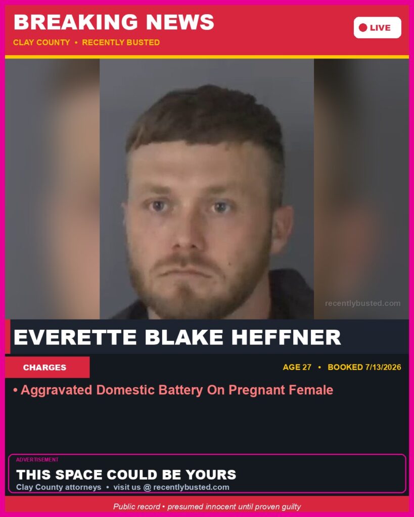Booking photo of EVERETTE BLAKE HEFFNER