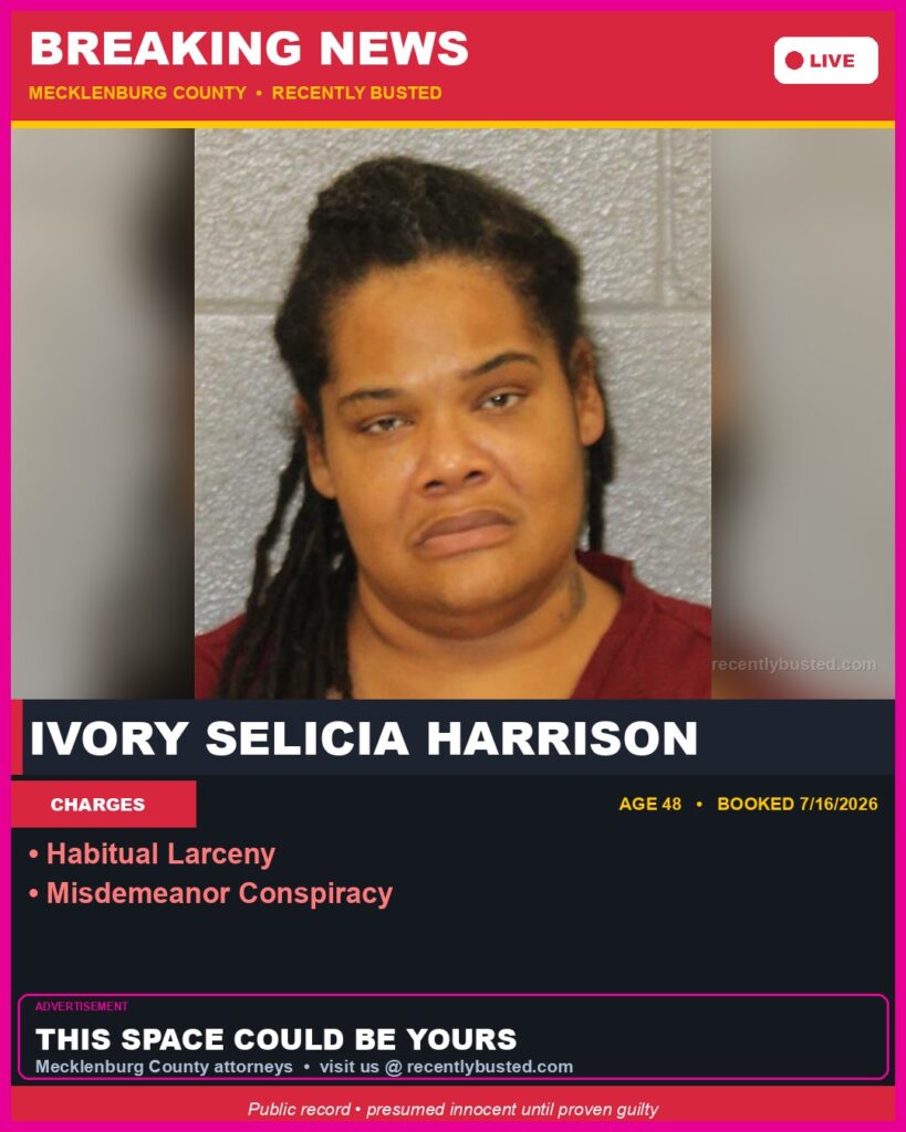Booking photo of IVORY SELICIA HARRISON