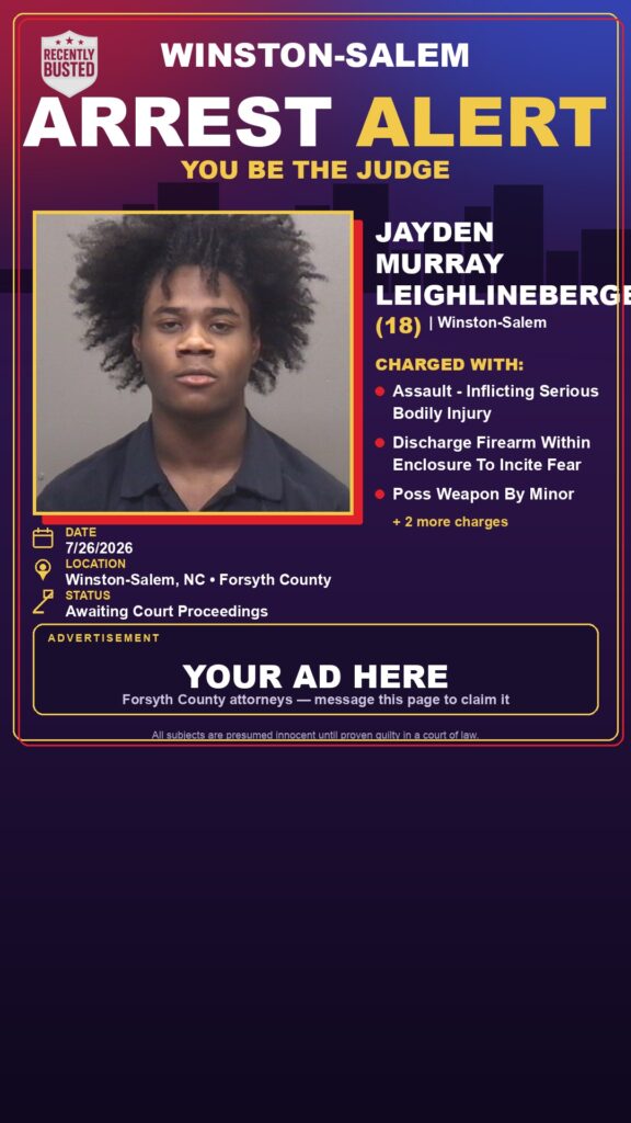 Booking photo of JAYDEN MURRAY LEIGHLINEBERGER