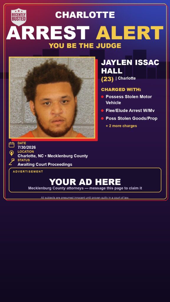 Arrest report - JAYLEN ISSAC HALL