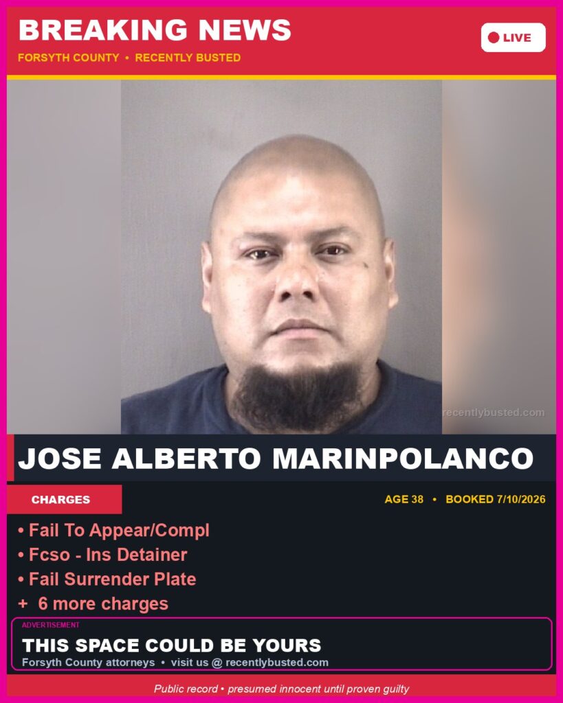 Booking photo of JOSE ALBERTO MARINPOLANCO