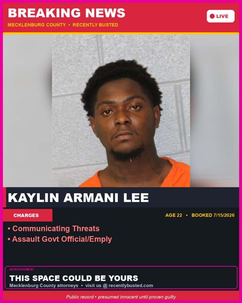 Booking photo of KAYLIN ARMANI LEE