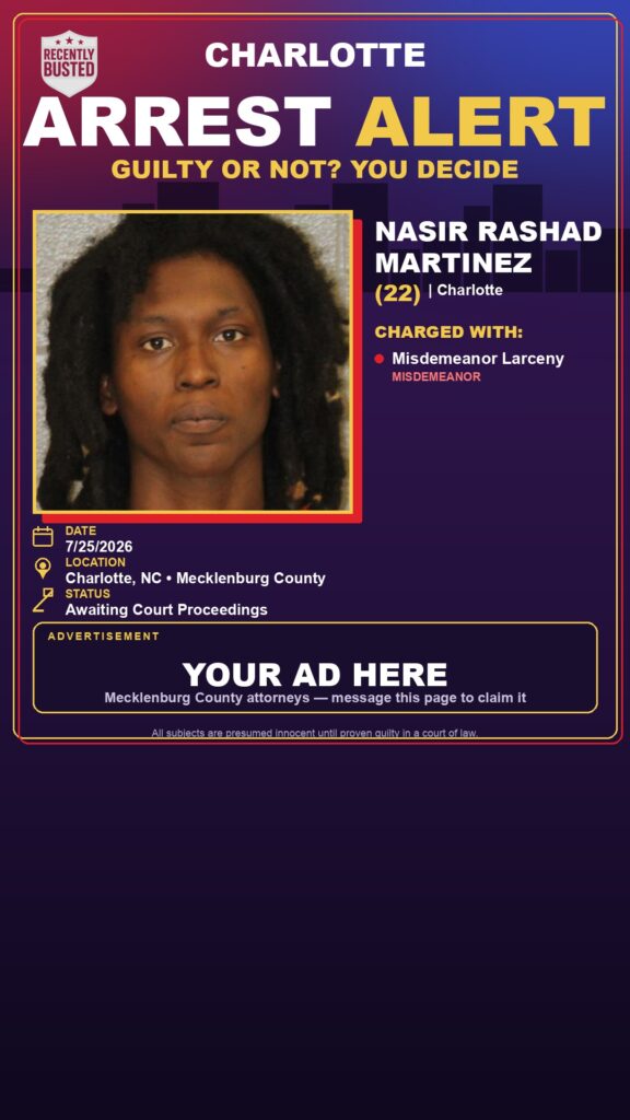 Booking photo of NASIR RASHAD MARTINEZ