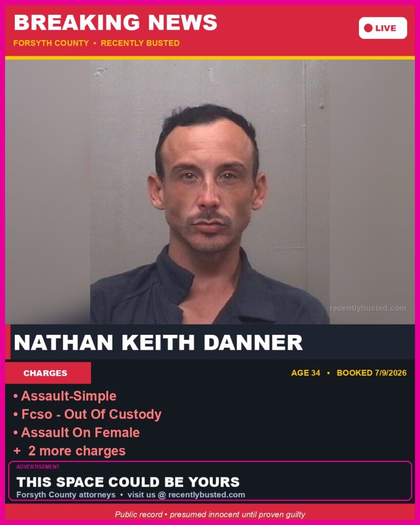 Booking photo of NATHAN KEITH DANNER
