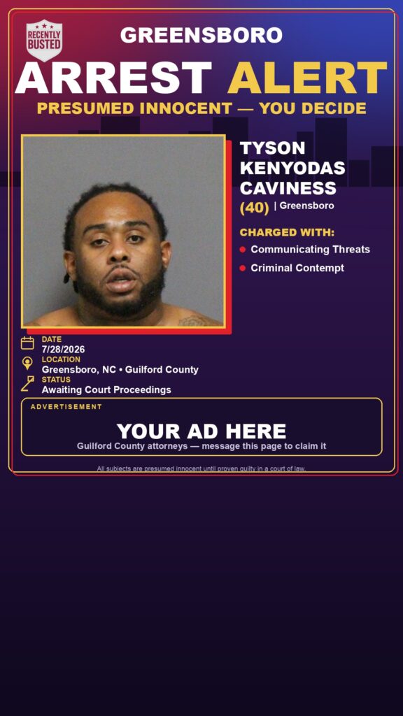 Booking photo of TYSON KENYODAS CAVINESS