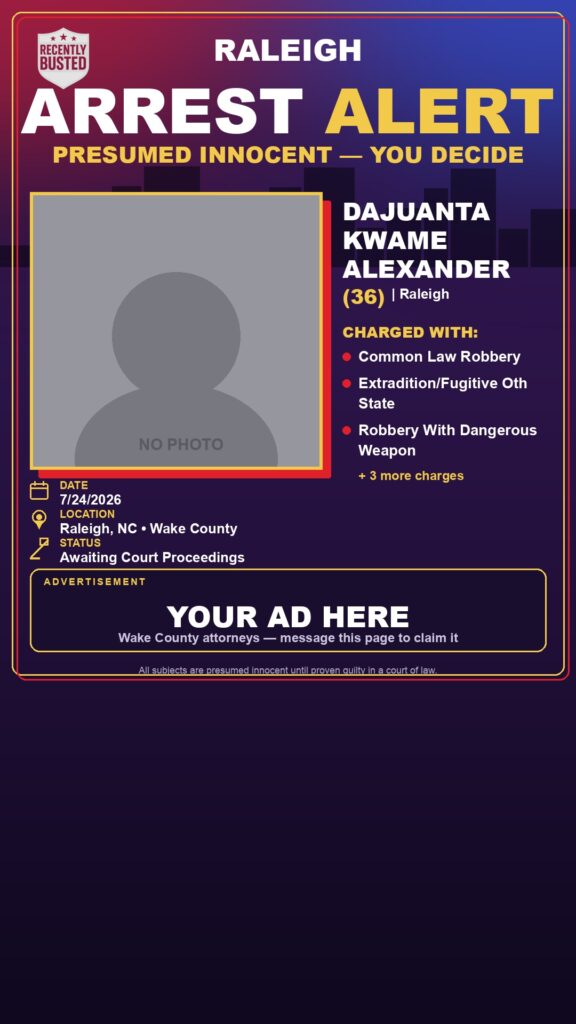 Booking photo of DAJUANTA KWAME ALEXANDER