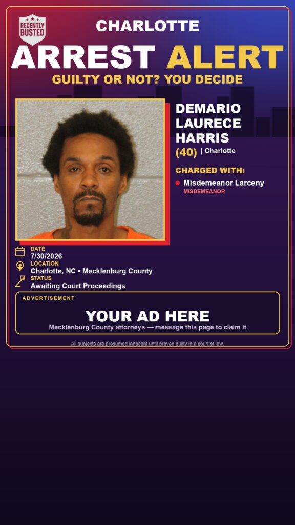 Arrest report - DEMARIO LAURECE HARRIS