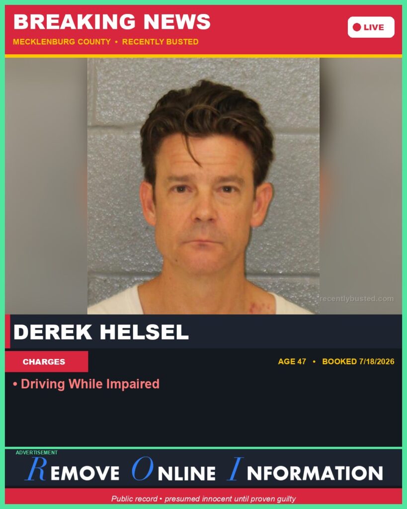 Booking photo of DEREK HELSEL