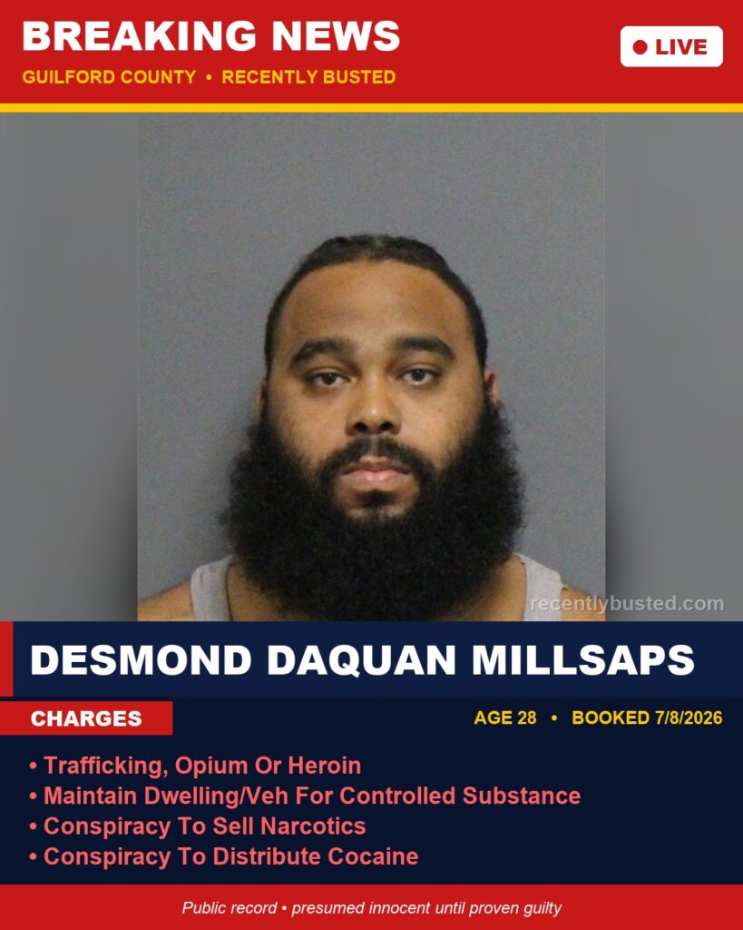 Booking photo of DESMOND DAQUAN MILLSAPS