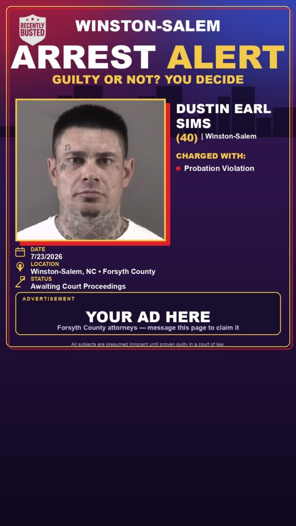 Booking photo of DUSTIN EARL SIMS