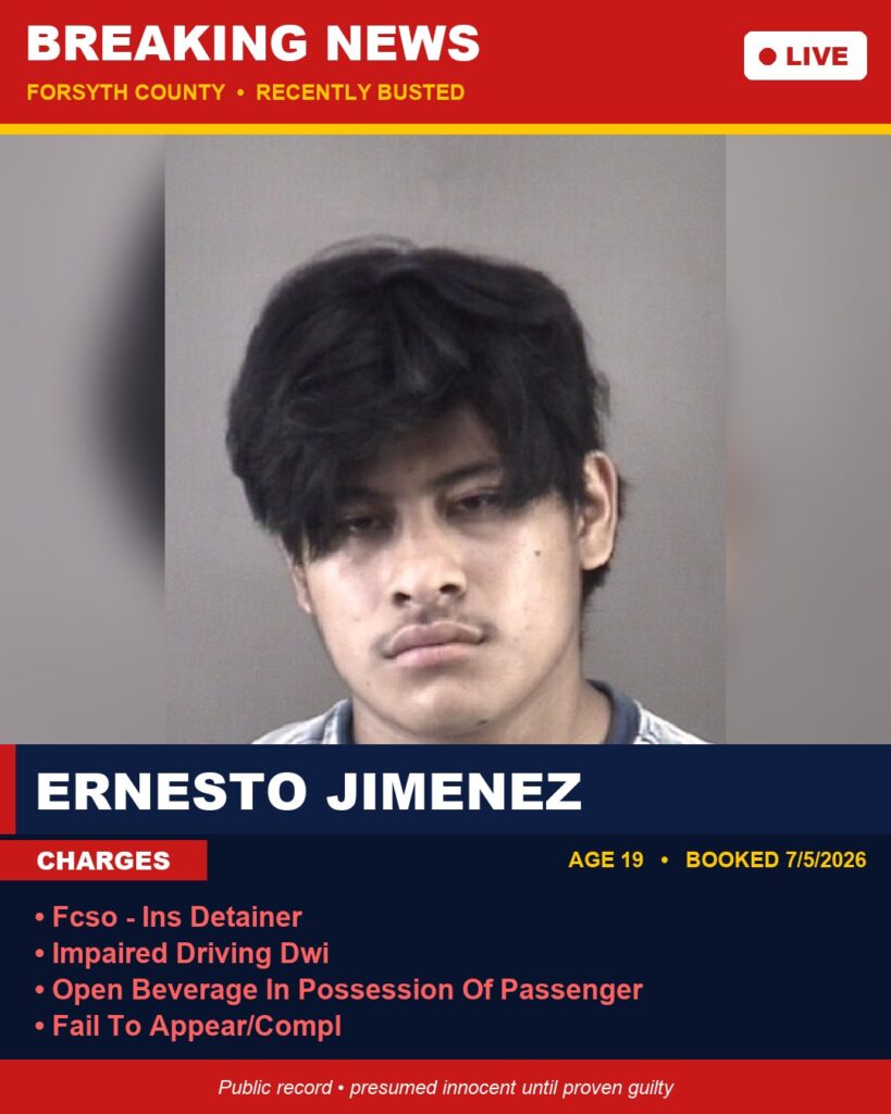 Booking photo of ERNESTO JIMENEZ