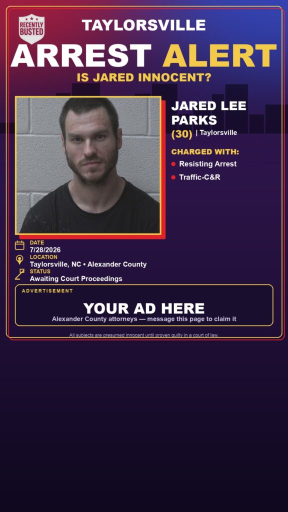 Booking photo of JARED LEE PARKS