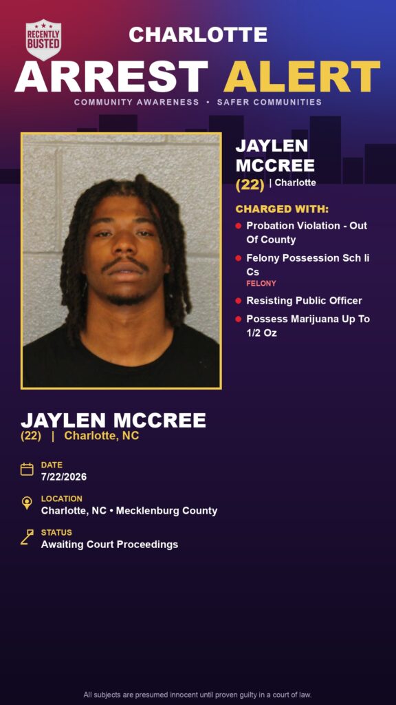 Booking photo of JAYLEN MCCREE