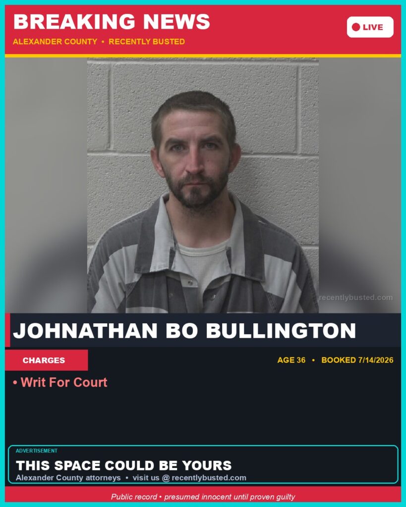 Booking photo of JOHNATHAN BO BULLINGTON