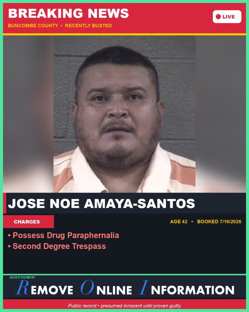 Booking photo of JOSE NOE AMAYA-SANTOS