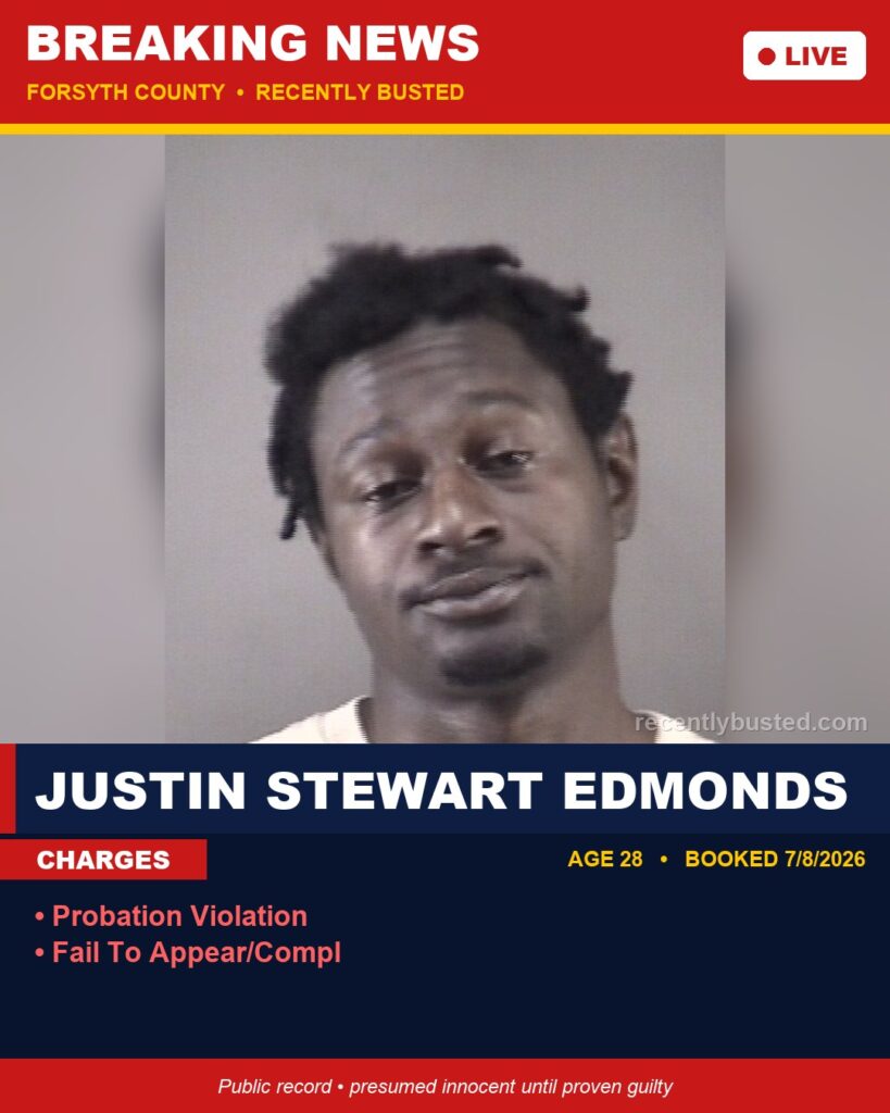 Booking photo of JUSTIN STEWART EDMONDS