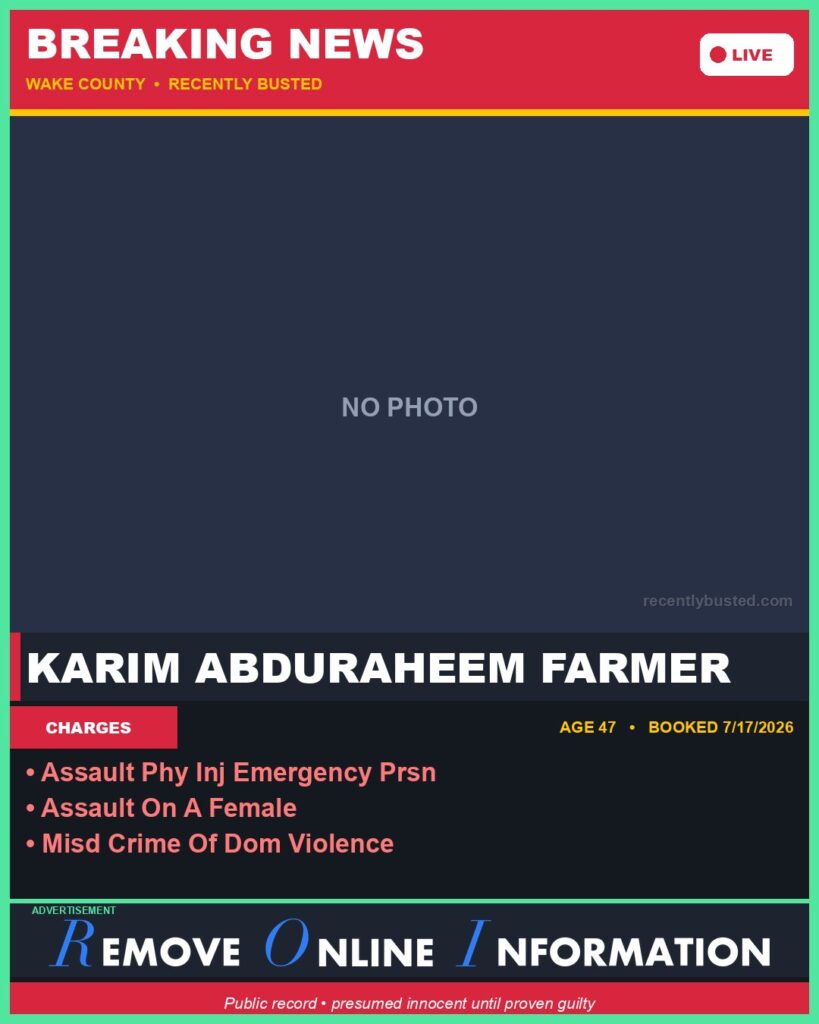 Booking photo of KARIM ABDURAHEEM FARMER