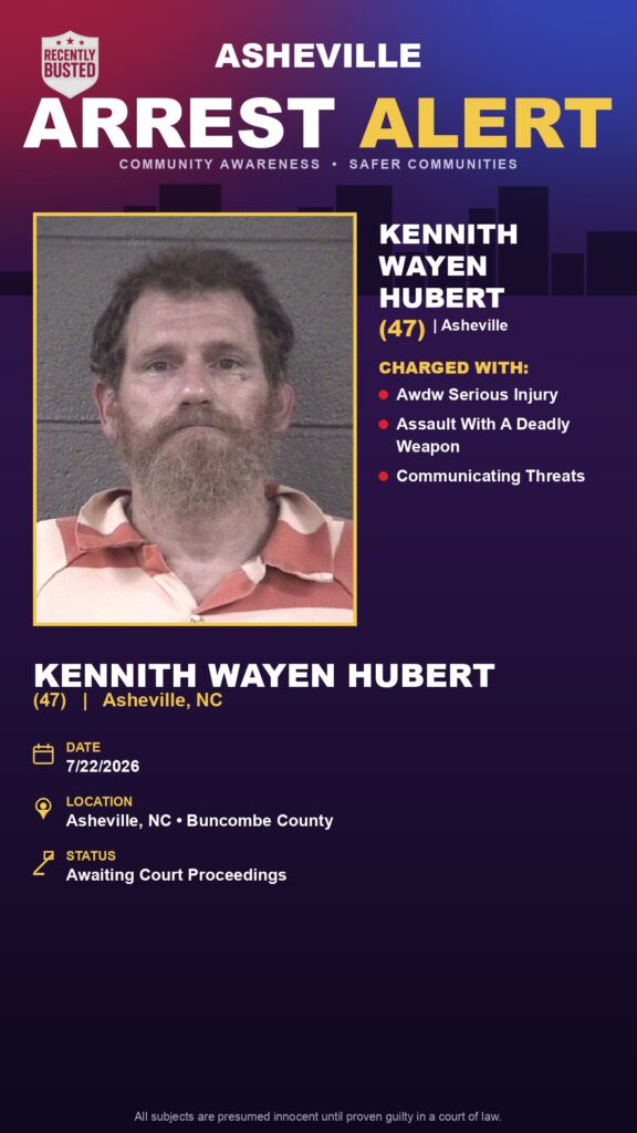 Booking photo of KENNITH WAYEN HUBERT