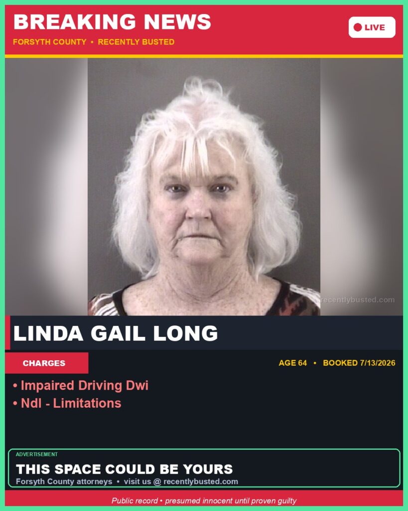 Booking photo of LINDA GAIL LONG
