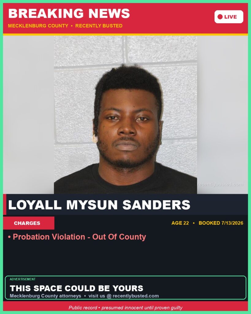 Booking photo of LOYALL MYSUN SANDERS