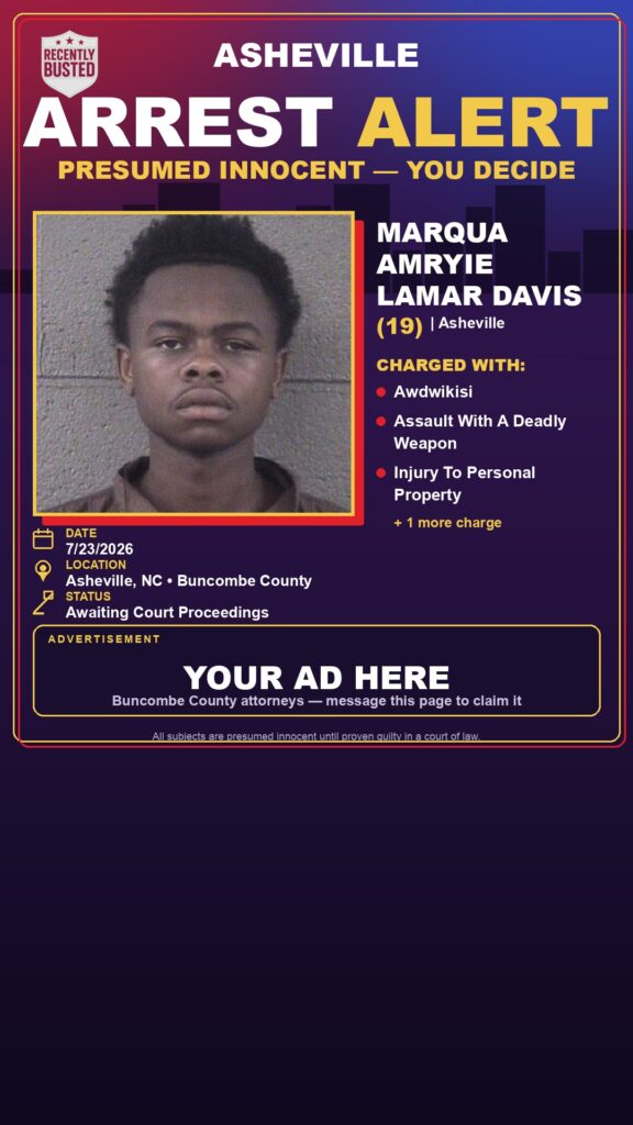 Booking photo of MARQUA AMRYIE LAMAR DAVIS