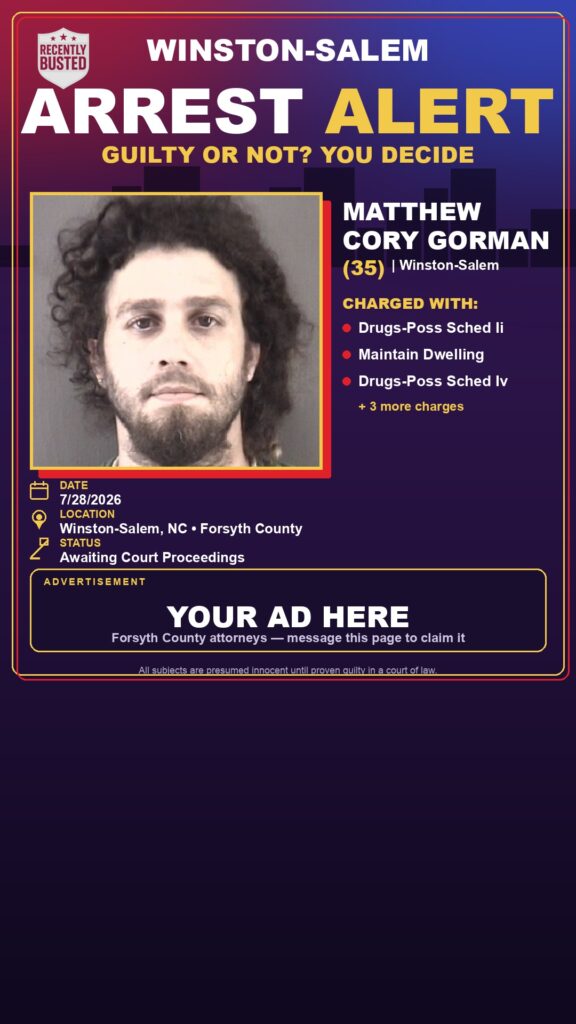 Booking photo of MATTHEW CORY GORMAN
