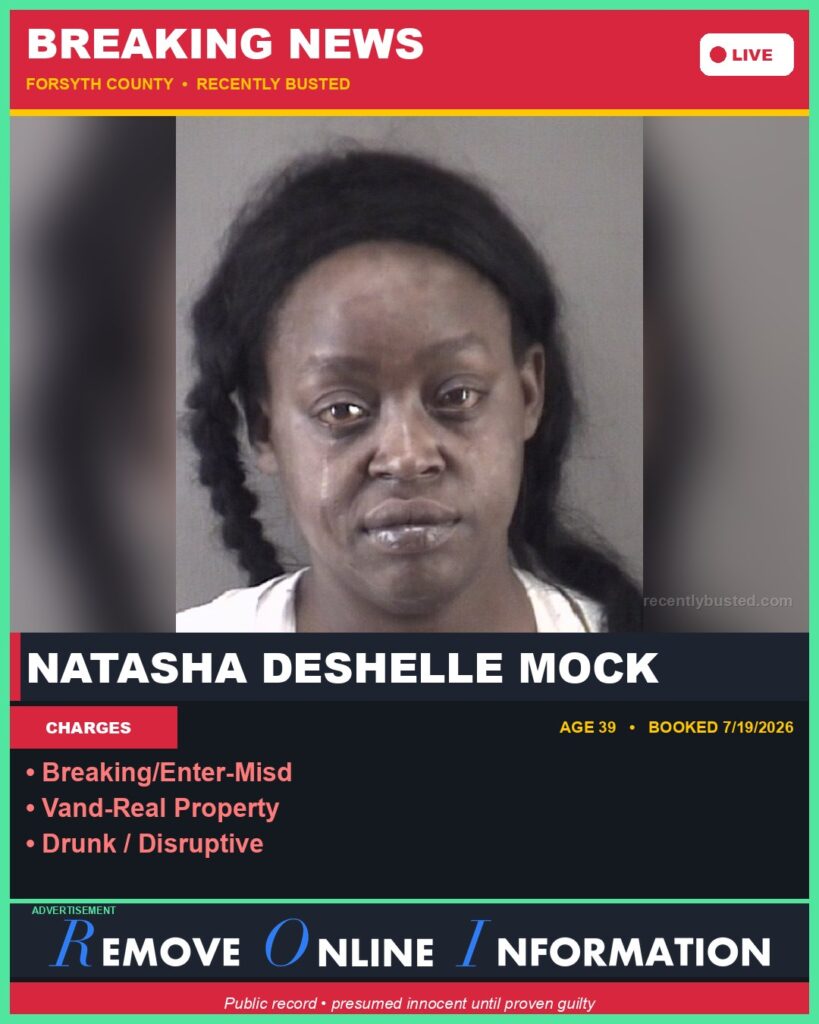 Booking photo of NATASHA DESHELLE MOCK