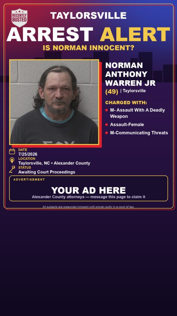 Booking photo of NORMAN ANTHONY WARREN JR