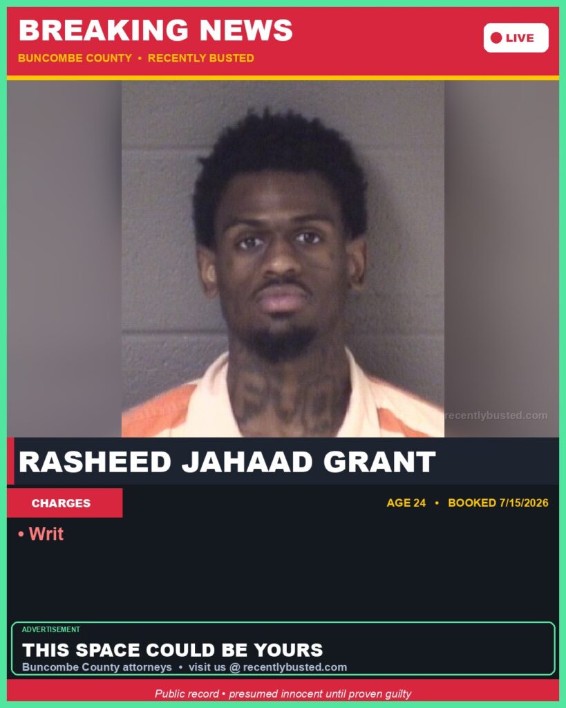 Booking photo of RASHEED JAHAAD GRANT