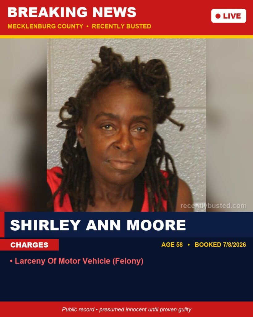 Booking photo of SHIRLEY ANN MOORE