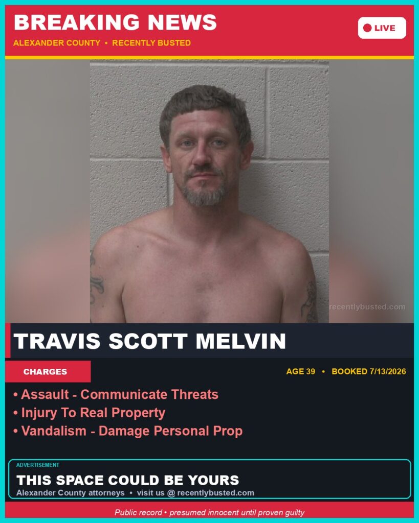 Booking photo of TRAVIS SCOTT MELVIN