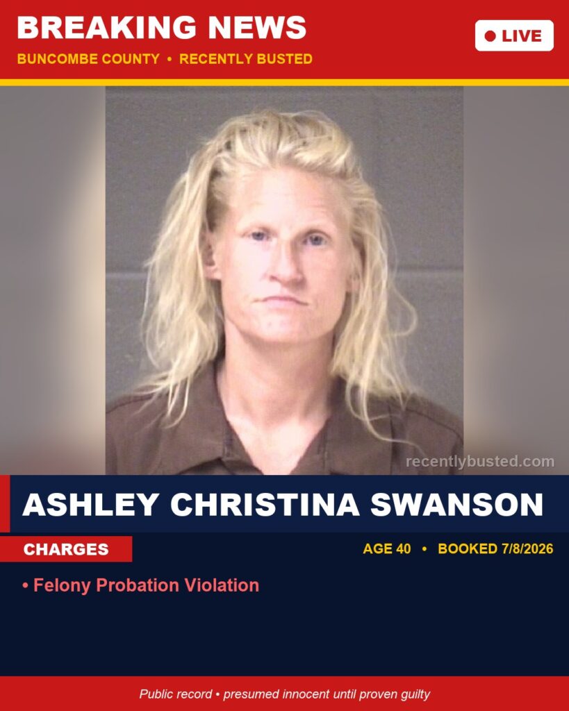 Booking photo of ASHLEY CHRISTINA SWANSON