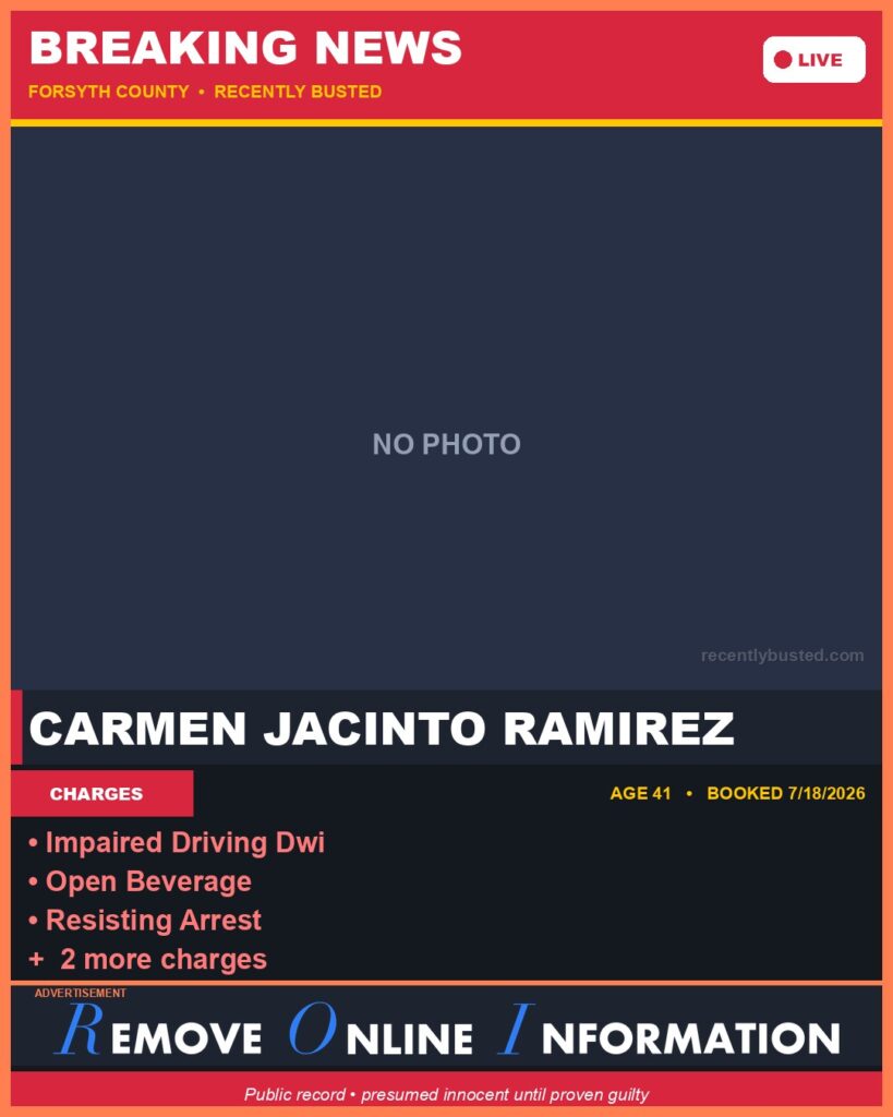 Booking photo of CARMEN JACINTO RAMIREZ