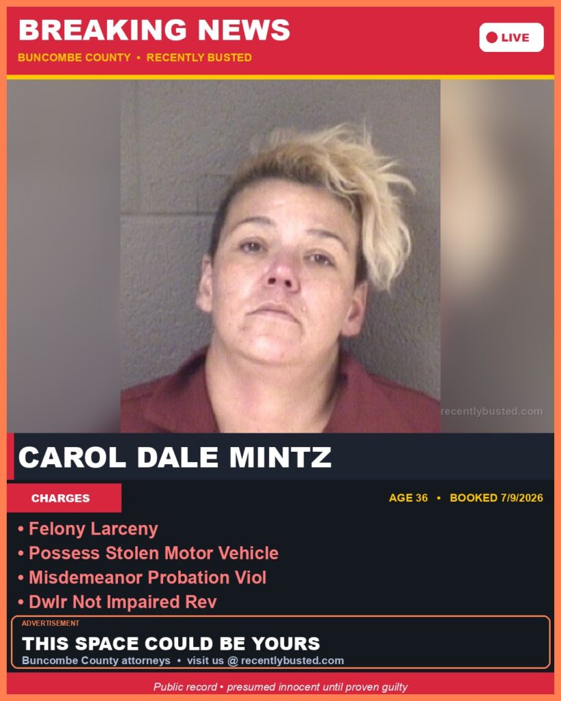 Booking photo of CAROL DALE MINTZ