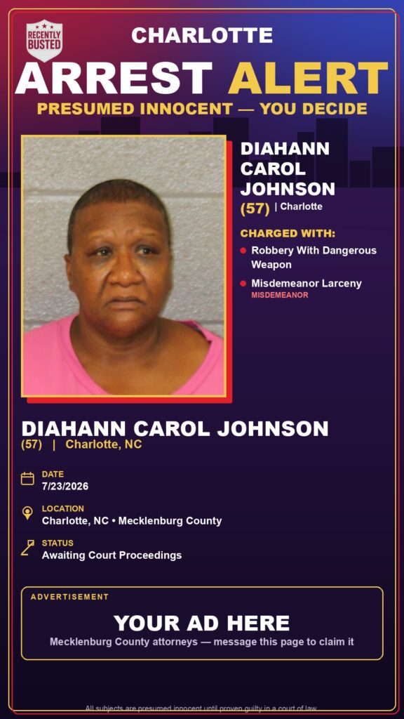 Booking photo of DIAHANN CAROL JOHNSON
