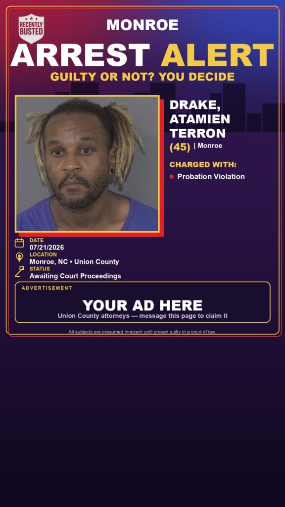 Booking photo of DRAKE, ATAMIEN TERRON