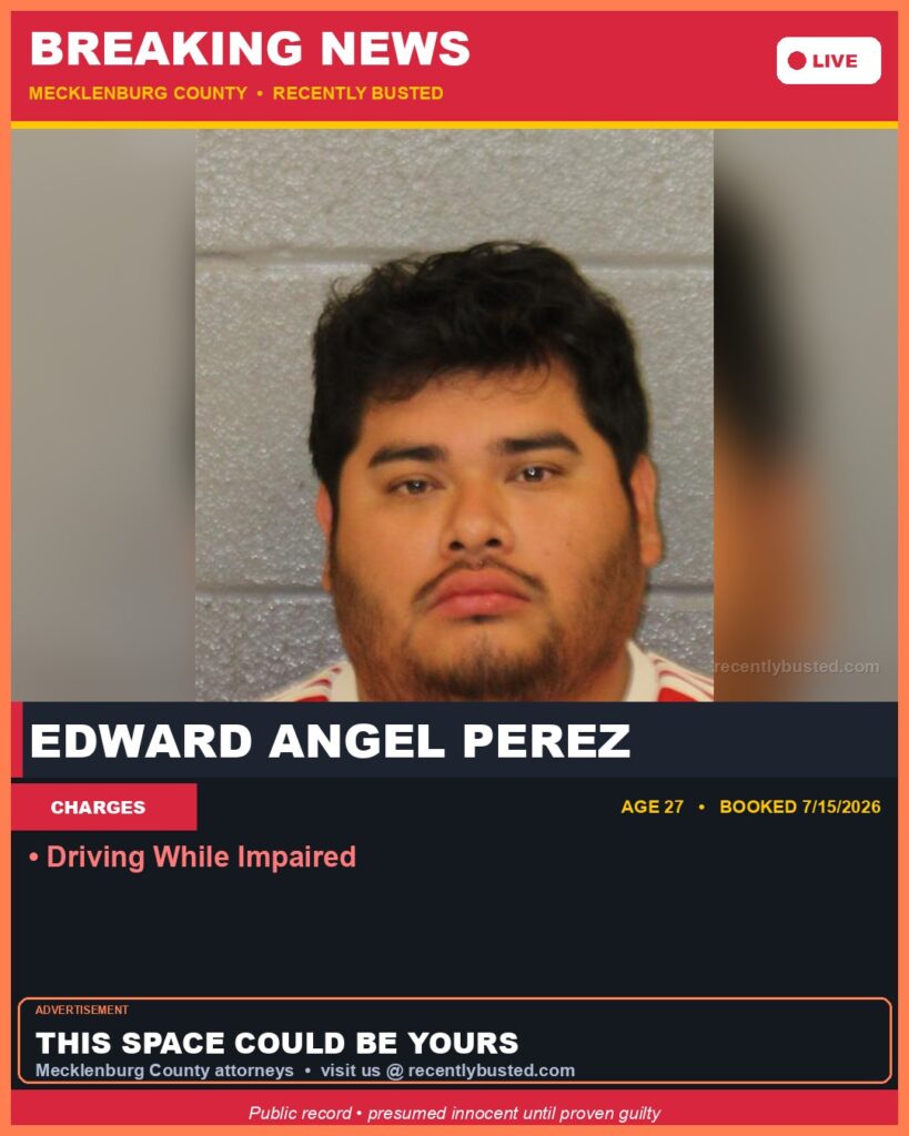 Booking photo of EDWARD ANGEL PEREZ
