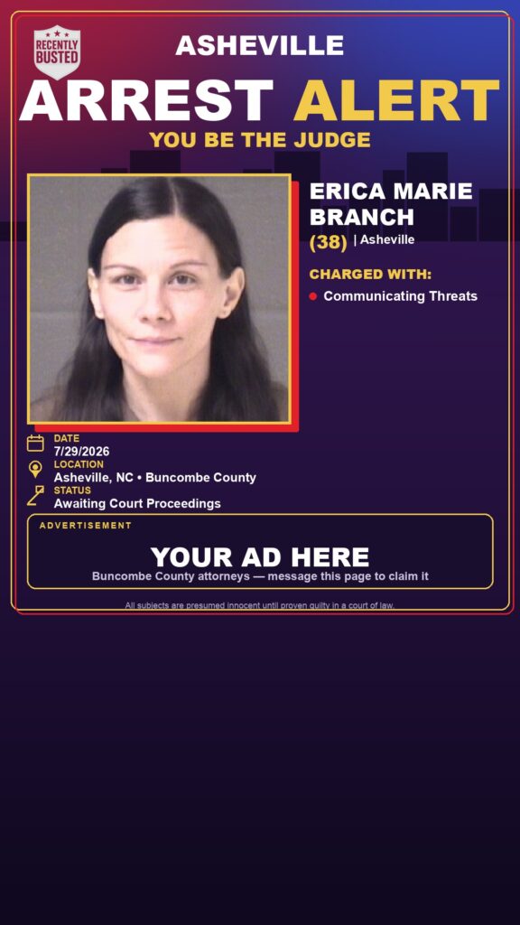 Arrest report - ERICA MARIE BRANCH