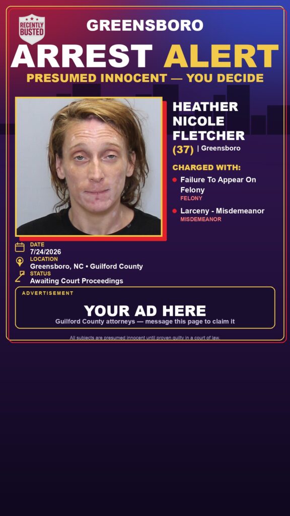 Booking photo of HEATHER NICOLE FLETCHER
