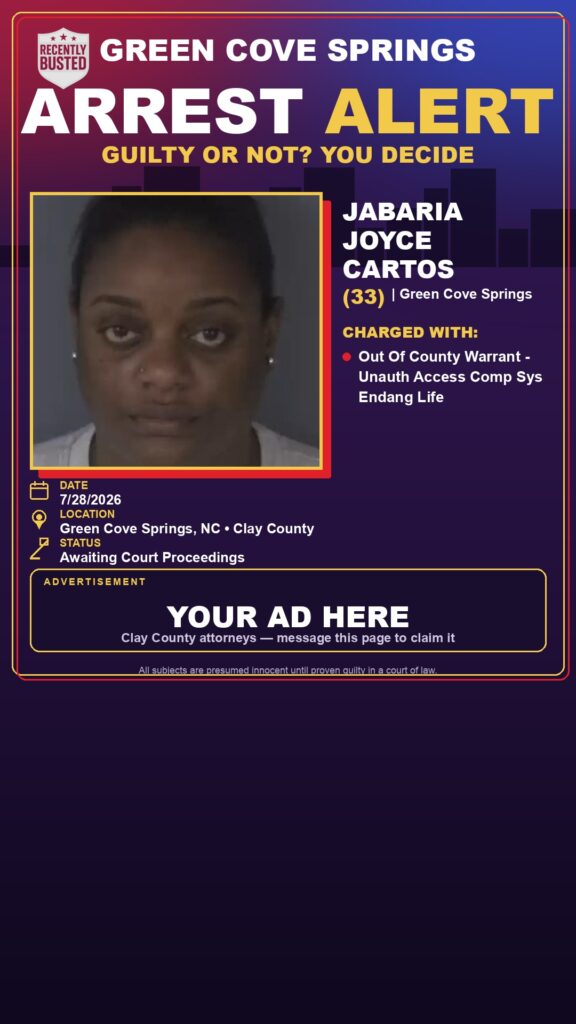 Arrest report - JABARIA JOYCE CARTOS
