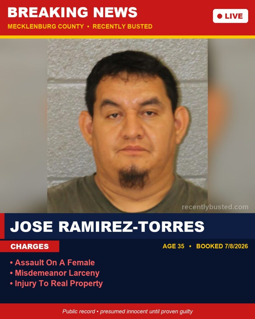 Booking photo of JOSE RAMIREZ-TORRES